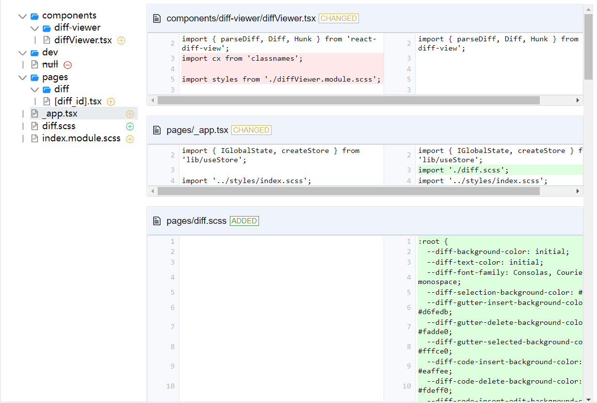 React Code Differ Codesandbox